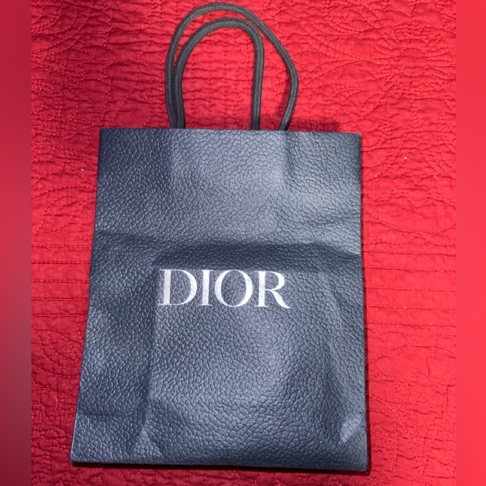 Dior shopping bag navy blue